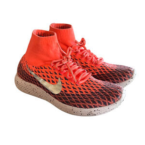 NIKE Lunarepic Flyknit Shield Women's Size 10/42 Bright Mango 849665-800 Running